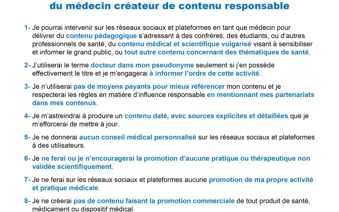 Charte médecin créateur