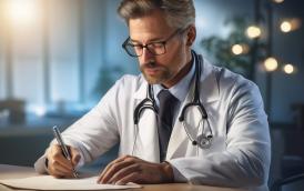 Médecin écrit courrier